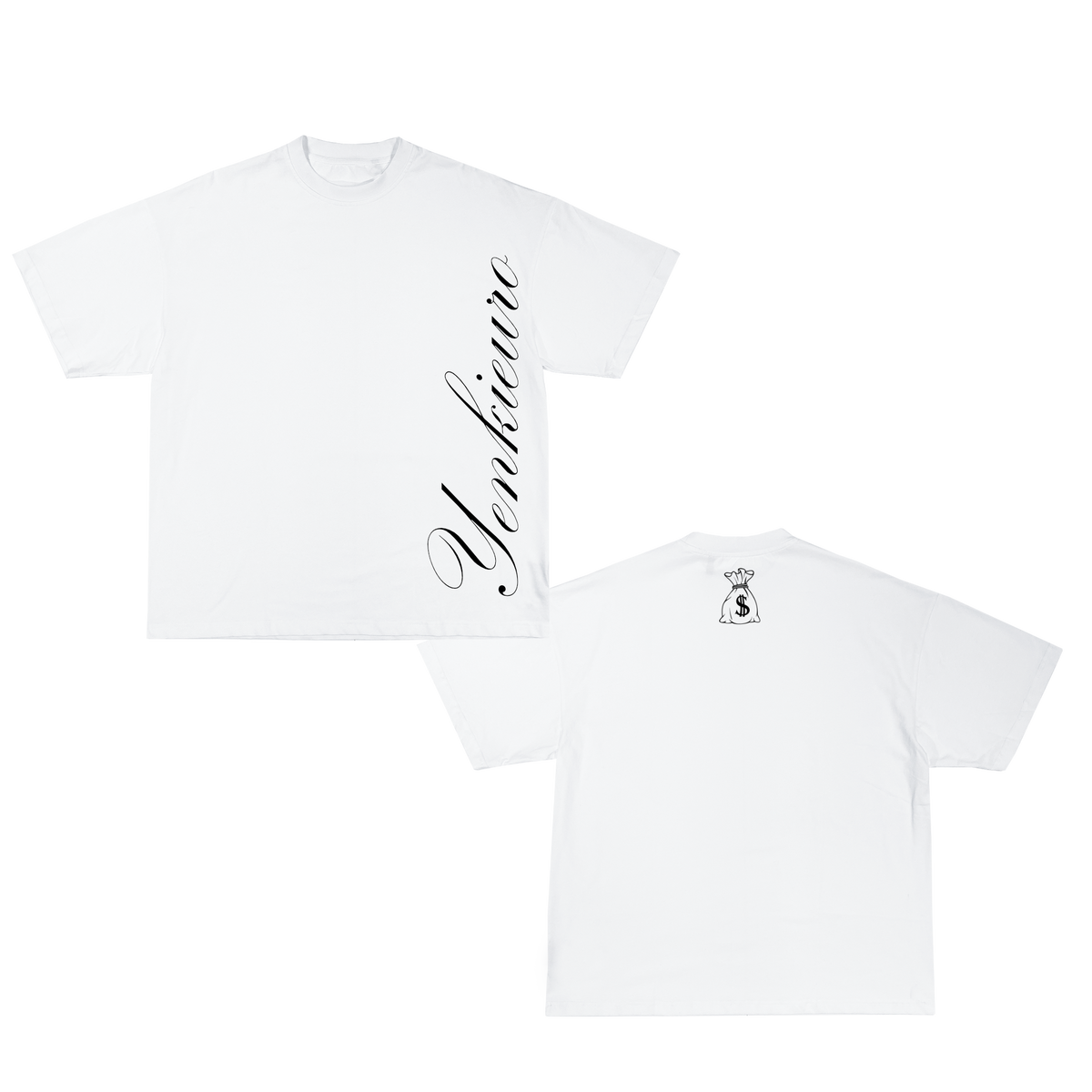 Money bag tee (blanc)